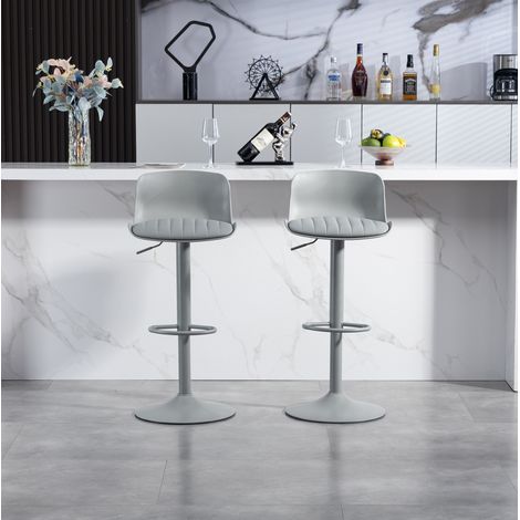 Sgabello bar girevole regolabile in metallo 50x46x42 cm OKMYHOME (1/5)