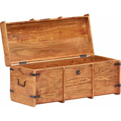 Maison Exclusive - Baule 90x40x40 cm in Legno Massello di Acacia (1/5)