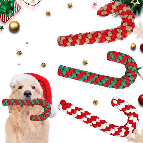 6 Zuckerstangen-Hundespielzeuge, Baumwollseil, Kauspielzeug für Hunde (1/5)
