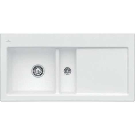 V&B Spüle SUBWAY 60 1000x510mm Be li Exzenterbet. St white
