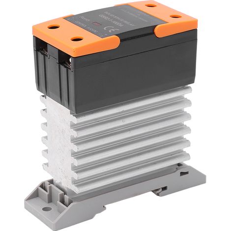 Relais statique DA avec dissipateur thermique, entrée 3-32VDC, sortie 24-480VAC, module compact (1/5)