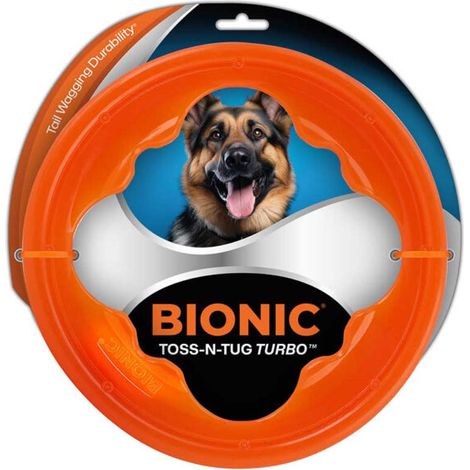 Juguete ultra resistente para perros BIONIC Toss-N-Tug Turbo (1/4)
