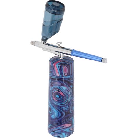 Aérographe portatif rechargeable USB pour maquillage, kit de peinture corporelle et nail art, stylo pistolet à main, 2 en 1 (1/5)