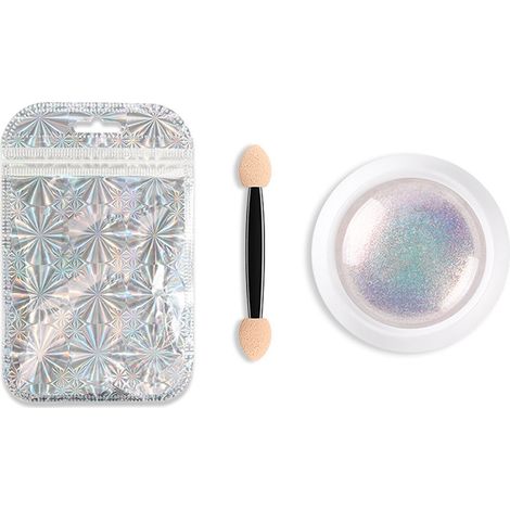 Poudre nacrée effet miroir magique néon, paillettes brillantes perle pour décoration ongles art (1/5)