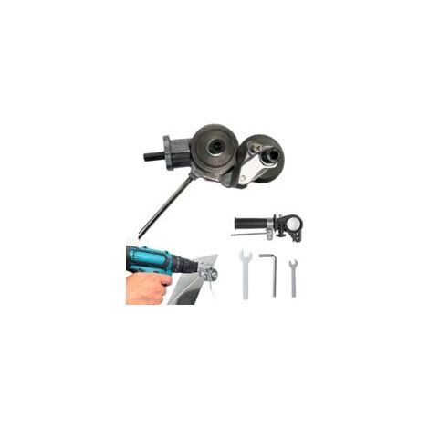 Cisaille à Tôle pour Perceuse, Coupe Métal Outil Électrique, Grignoteuse Acier Aluminium Plaque, Accessoire Perceuse (1/5)