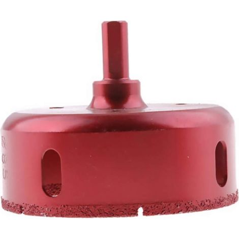 1 foret diamant de 65 mm pour brasage, scie-cloche, extracteur pour carrelage, verre, marbre, céramique (1/5)