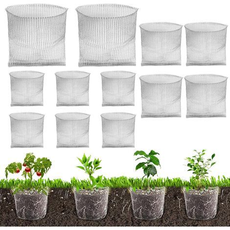 Set di 12 protezioni per radici in acciaio inossidabile per piante, cestini da fiori, repellente per arvicole, protezione delle radici delle piante per proteggere le radici degli alberi (1/5)