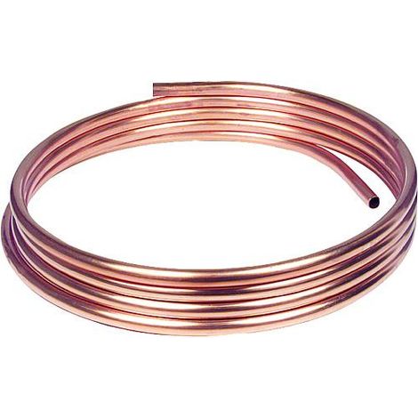 Tube d installation en cuivre souple en anneaux a 50 m,10 x 1,0 mm RAL/DVGW, DIN-EN 1057 (1/2)