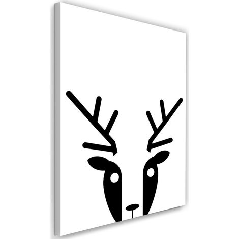 Tableau sur toile Cerf Animaux 40x60 (1/5)