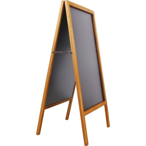 Tableau noir, Affichage double face, Design pliable, Marron (1/2)