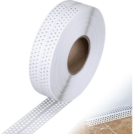 Bande Placos, Bande de Platre Pour Moulage en PVC-40 M x 5 CM - Pour Cloison Sèche - Protection des Bords, Profilé de Joint de Mouvement, Cloison Sèche (1/5)