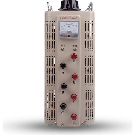 Trifasico VARIAC- Transformador de salida variable CA 12 Amp 0-430V (TDGC2-3KVA) (1/2)