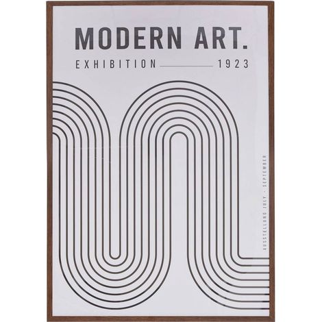 Poster adem in bianco e nero incorniciato 50x70cm - Atmosphera créateur d'intérieur (1/2)