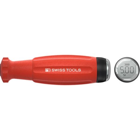 PB Swiss Tools Drehmoment-Schraubendreher mit Digitalanzeige, Wechselklingenaufnahme 200 cN·m