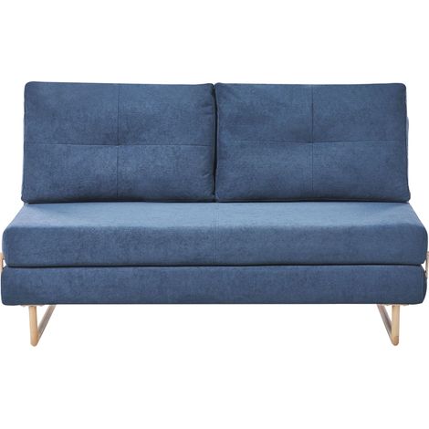 Schlafsofa 3-Sitzer JERSLEV Stoff Blau (1/5)