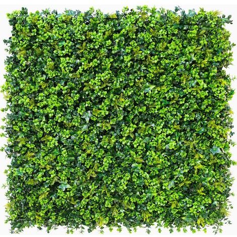 Künstliche Efeu-Laubwand – 1 m² – Farbe: Grün – Wetterbeständig – Dekorativer Sichtschutz für den Innen- und Außenbereich (1/5)