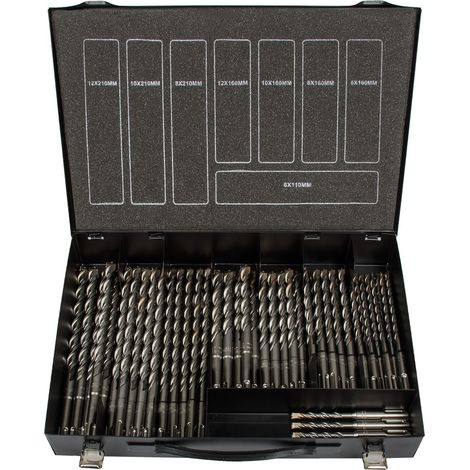 PROJAHN Hammerbohrer Rocket 3 SDS-plus, 50tlg im Koffer, Ø 6-12mm, 110-210mm (1/5)