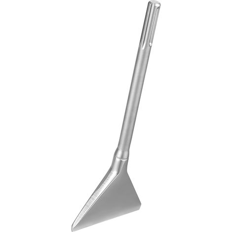 Mophorn Cincel Plano Ancho SDS Max, 350 x 150 mm, Herramienta para Martillo de Demolición, Diseño Triangular y Afilado, Raspador de Suelos para Retirar Azulejos, Adhesivos y Revestimientos de Pared (1/5)