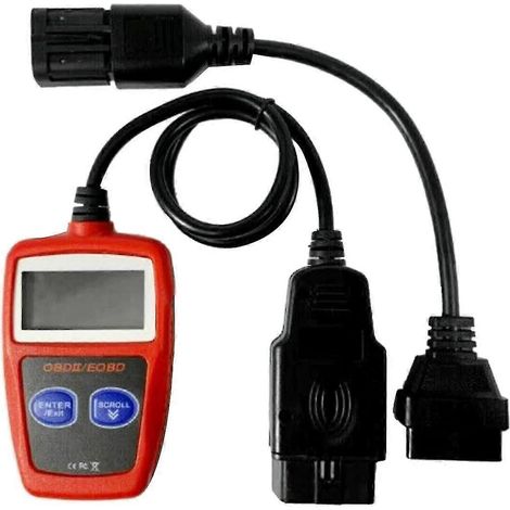 OBD-ATV-Motorrad-Anschlusskabel OBD2 auf 8-Pin-Diagnoseadapter + MS309 OBD2-Scanner, mehrsprachiges Diagnosegerät (1/5)