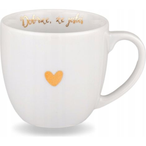 300-ml-Becher – Schön, dass du hier bist (Goldene Inschrift)