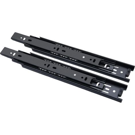 1 paire de glissières tiroir à fermeture amortie, amortisseur, rail en (1/5)