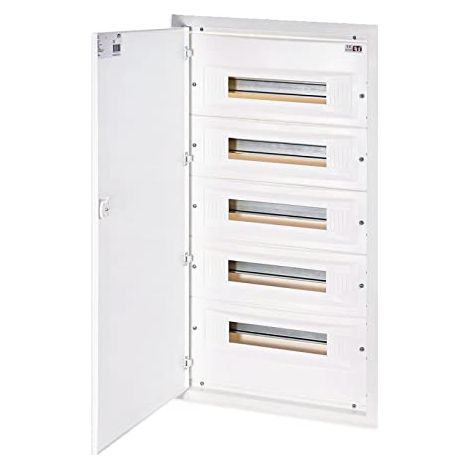 Répartiteur modulaire 5 x 18 encastré métal – Indice de protection IP40 – Pour installations électriques résidentielles et industrielles – ETI