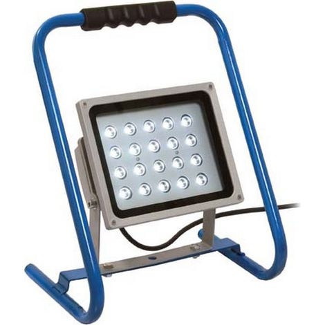 Projecteur à LED, 20 W, Puissance : 20 W, Luminosité 1600 lm, Type de câble H05RN-F 3G1,0, Long. de câble : 2, Modèle avec structure