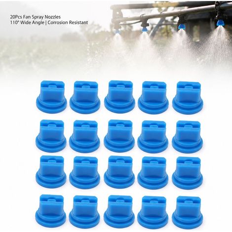 Buse Pulvérisateur 20pcs - 110 Degrés - Plastique, Buse Éventail Plat pour Pulvérisateur Agricole Atomiseur Uniforme (1/4)