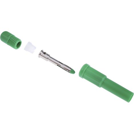 Fiche banane 4 mm RS PRO Vert Mâle 10A 1000V