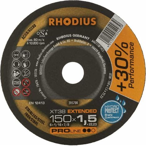 Disque de coupe XT38 115 x 1,0mm Rhodius