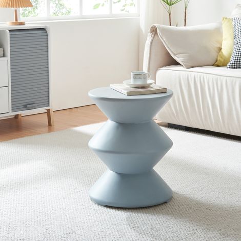 Beistelltisch Kyppeslo 47xØ37 cm Hellblau [en.casa]