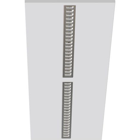 DALLE MODULO 300x1200 UGR16 25W 2CCT (3000K/4000K) 3500lm 50000h blanc et silver ARIC 51979