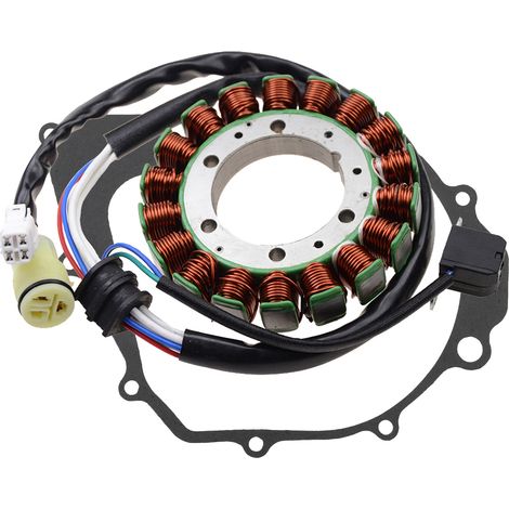 Magneto repair kit for Yamaha YFM350/400A/450/600 ATVs (2002–2004) (2-piece): Stator coil + paper gasket  Professional ATV charging system repair kit--DTEKGAZ