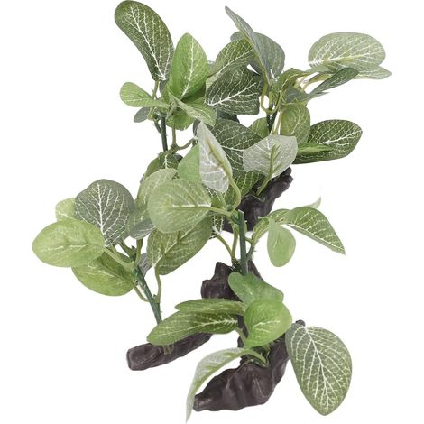 Plante Artificielle d'Aquarium, Plante Aquarium Plantes Artificielle Vivante Réalistes en Fausse Plante Soie Aquarium Ficus Arbre Décorations pour Aquariums Réservoirs de Poissons (1/5)