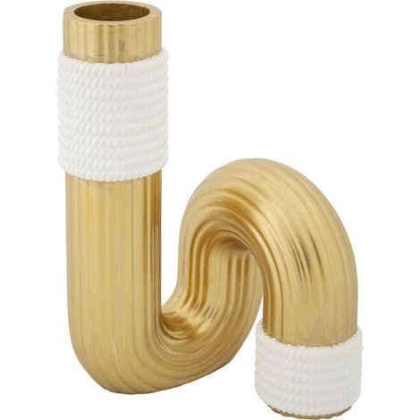 Vase Design en Résine "Bann" 18cm Or