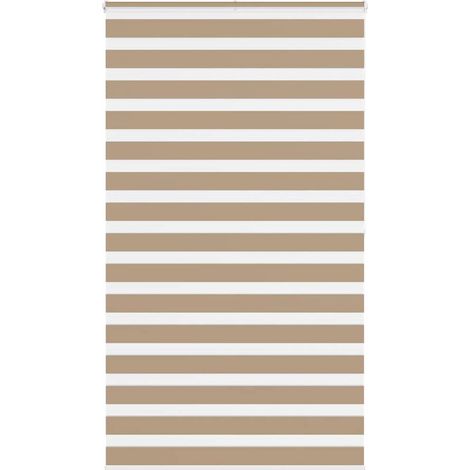 Doppelrollo Sandbraun 125x200 cm Stoffbreite 120,9 cm Polyester