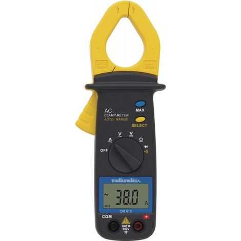 Multimetrix – Pince multimètre numérique 600 A TRMS – Mesure AC/DC jusqu’à 600 V – Afficheur 2000 points – CAT III 300 V – Ouverture de pince 30 mm (1/5)