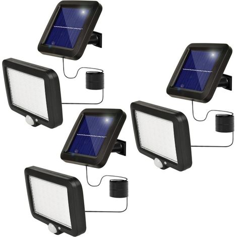 Projecteur Solaire avec Detecteur de Mouvement Spot Lampe Eclairage Lumiere Led Exterieur Lampe Solaire Extérieur Detecteur de Mouvement 【3 Pcs】 (1/5)