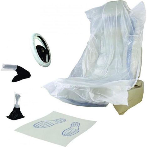 KIT PROTECTION INTERIEURE 5 PCS (SIEG+TAPIS+POMMEAU+FREIN MAIN+VOLANT