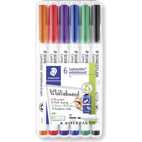Staedtler Lumocolor 301 WP6 Marqueur tableau blanc multicolore (pas de possibilité de choisir la couleur) 1 pc(s) (1/5)
