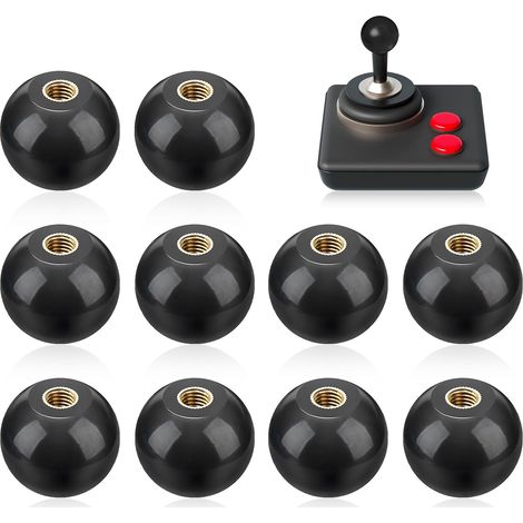 10 - Poignée Sphérique - Bouton De Levier - Filetage Femelle M10 - Isolant En Bakélite Noir Pour Machines-Outils 3,5cm (1/5)