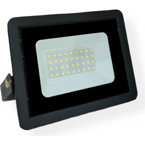 PROJECTEUR LED SMD D'EXTÉRIEUR IP65 30 W 6 000 K BLANC FROID FIN (1/3)