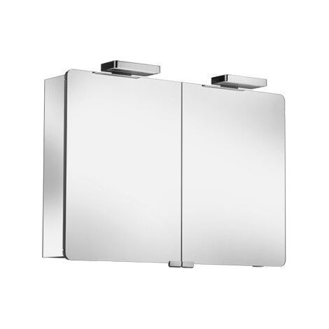 Armoire miroir ELEGANCE 950 x 670 x 169 mm avec 2 tiroirs intérieurs, avec RD KEUCO