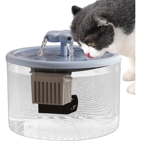 Fuente de agua para gatos - Bebedero automático - Suministro continuo de agua - Filtración avanzada - 12 litros - Azul (1/5)