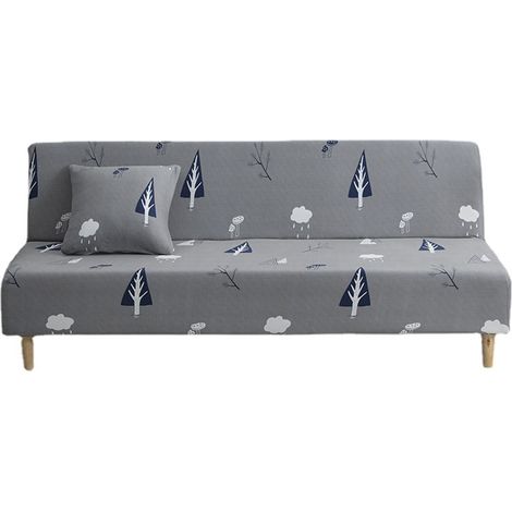 Housse de canapé élastique intégrale, housse universelle sans accoudoirs pour canapé-lit pliant, coussin de canapé, housse de canapé-lit antidérapante (1/5)