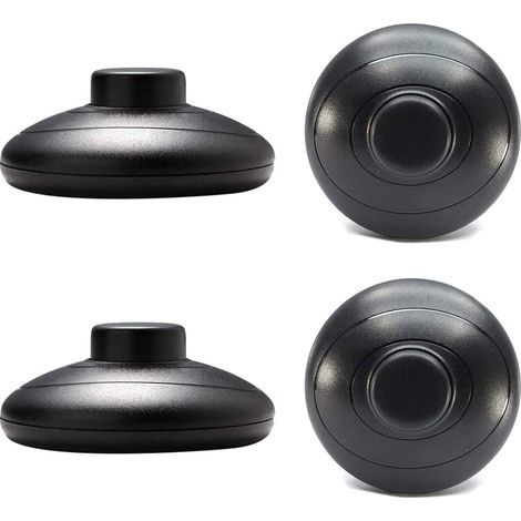 Juego de 4 interruptores de pie, AC 125V/3A 250V/2A, redondo, negro, SPDT, NO, NC, para lámparas de pie y de mesa. (1/5)