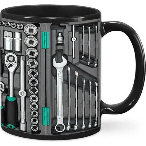 Tasse/Gobelet en céramique - D - 325 ml (Boîte à outils du mécanicien)