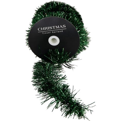 Ghirlanda tinsel in rotolo 10 m verde PERAGA CHRISTMAS