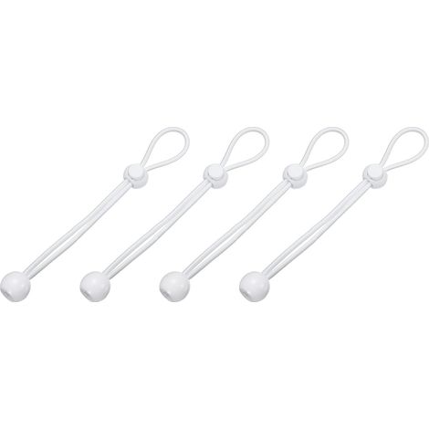 Lot de 4 tendeurs élastiques universels à boule - 20 cm - Pour stores enrouleurs extérieurs et extérieurs, tentes, auvents, bâches (1/5)