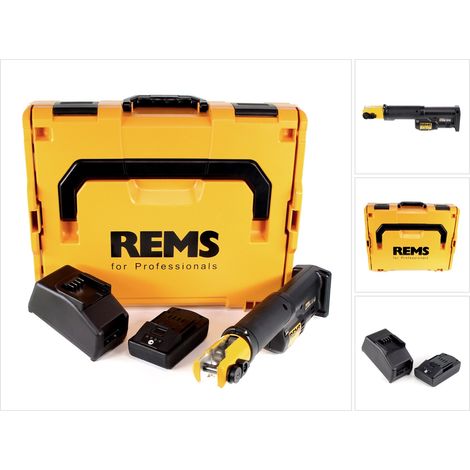 REMS Mini-Press S 22V ACC Basic-Pack mit Akku/Ladegerät, L-BOXX 578016R220 (1/5)